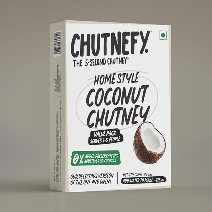Chutnefy - 5-Second Instant Coconut Chutney - 75 gms (Pack of 2)